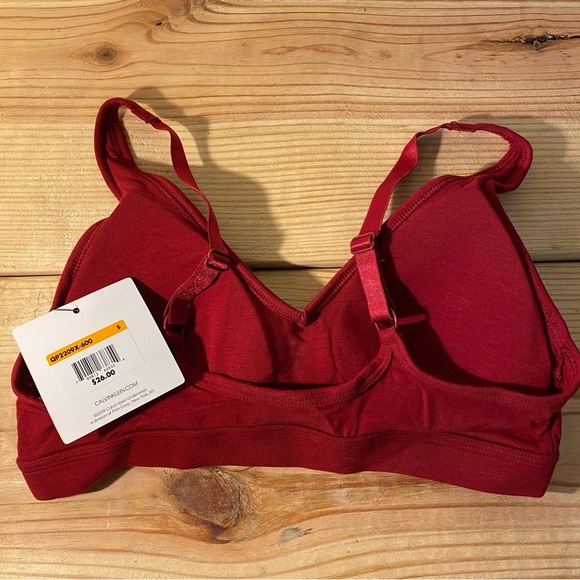 Calvin Klein red bralette size small nwt - Picture 2 of 2